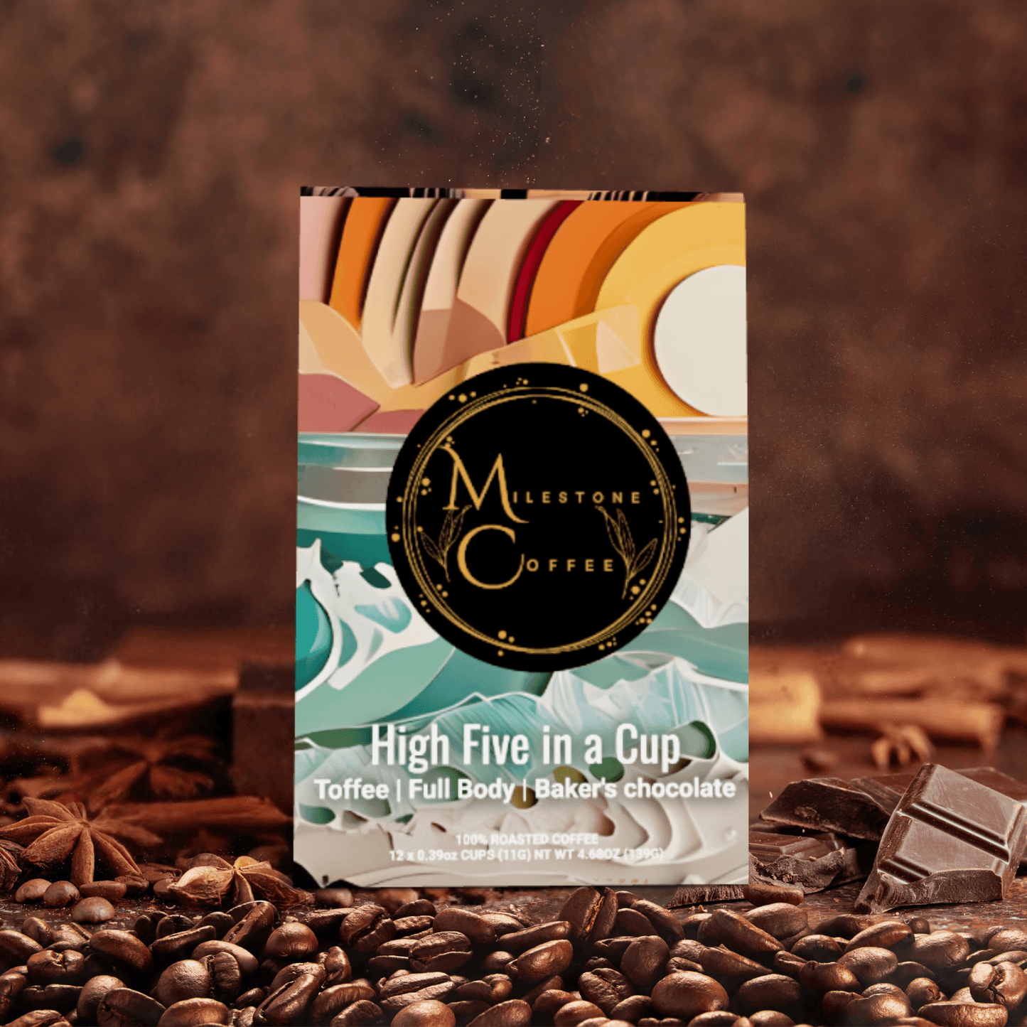 "High Five in a Cup" Pods - Coffee Pods - 12ct