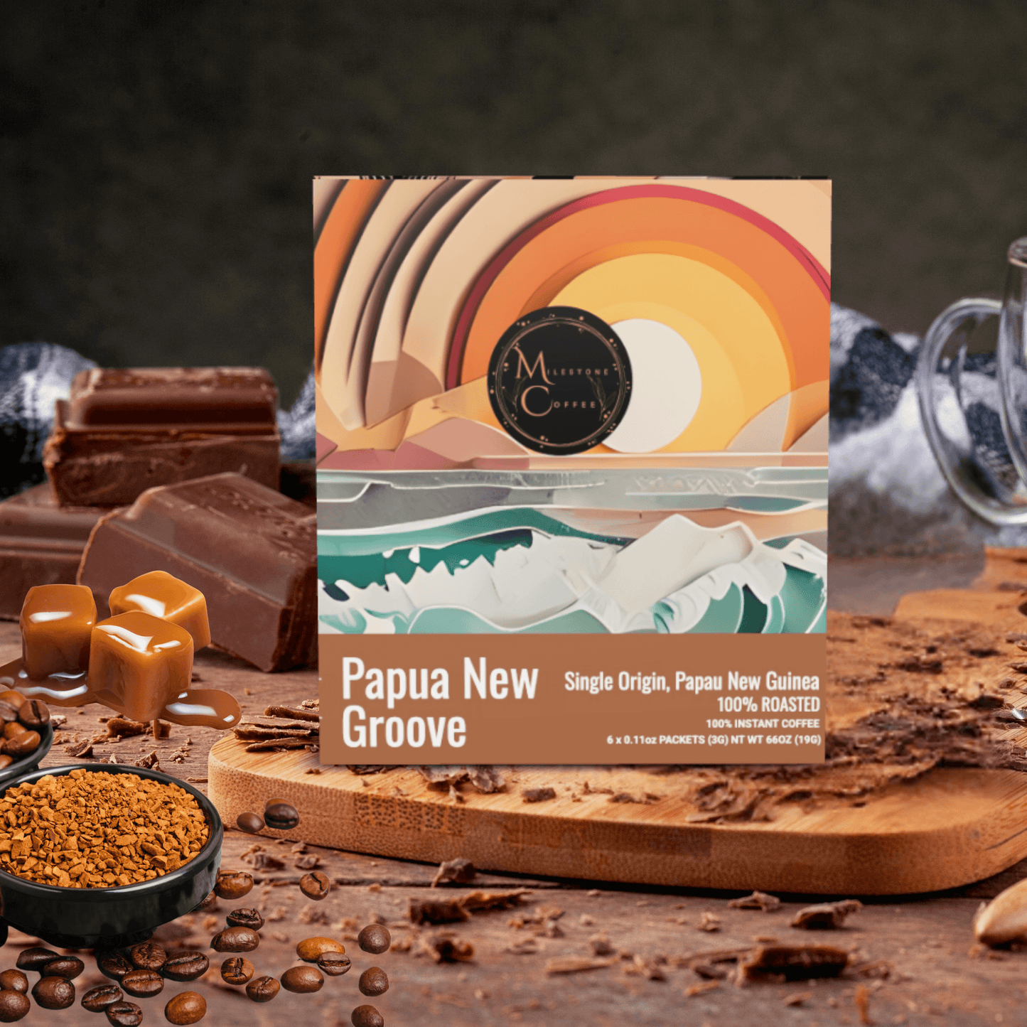 "Papua New Groove" Instant Coffee - 6pk