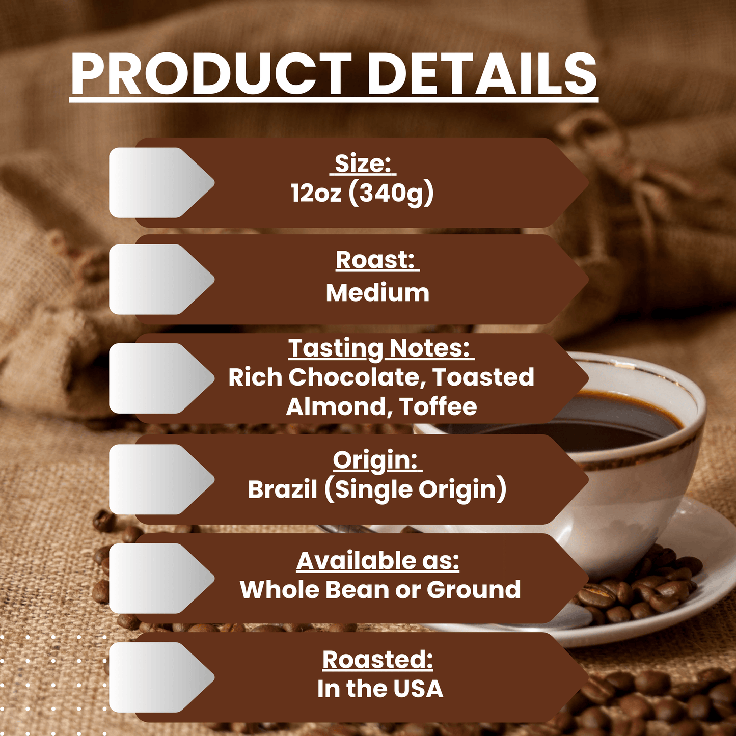 "I'm Brazilliant" Premium Coffee - 12oz