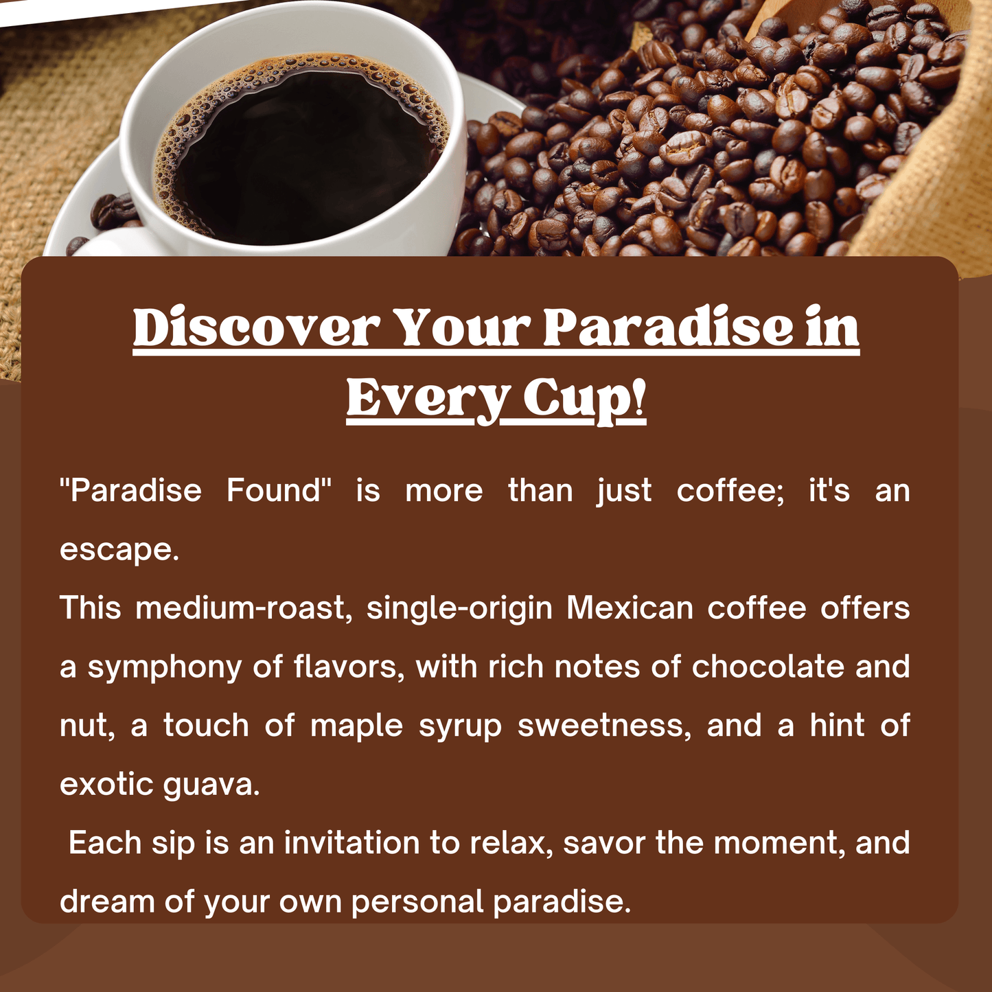 "Paradise Found" Premium Coffee - 12oz
