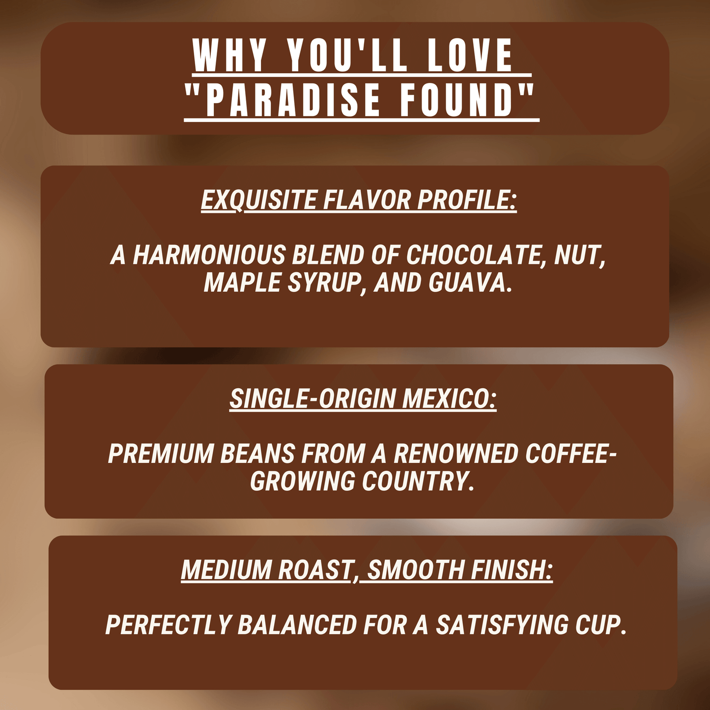 "Paradise Found" Premium Coffee - 12oz