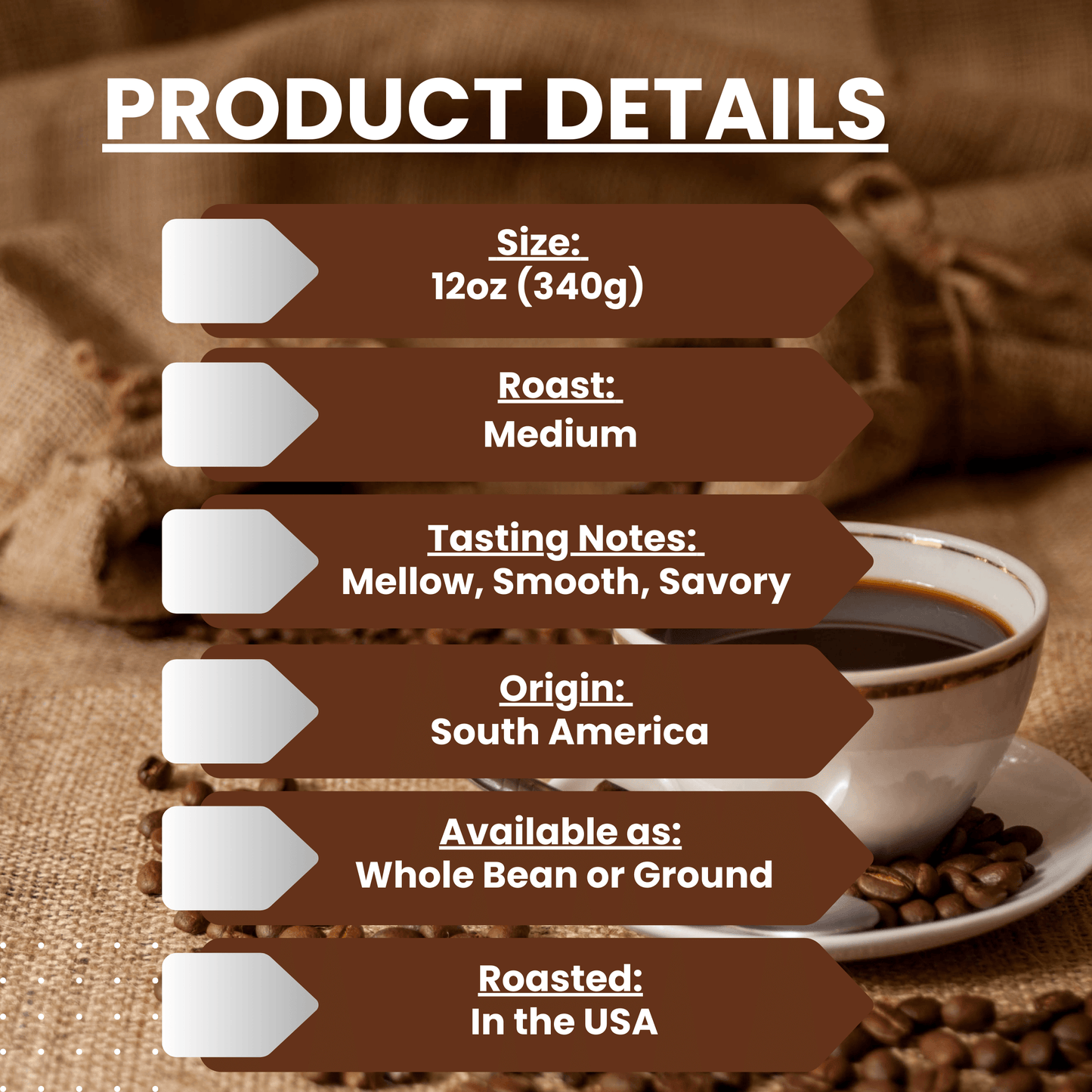 "Peak Performance (Decaf)" Premium Coffee - 12oz