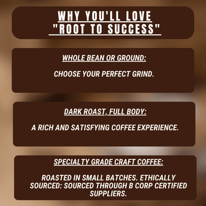 "Root to Success" Premium Coffee - 12oz