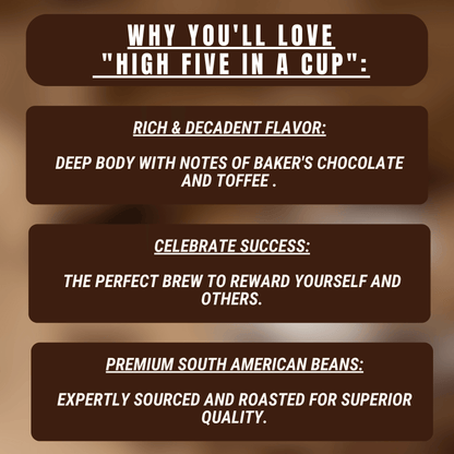 "High Five in a Cup" Premium Coffee - 12oz