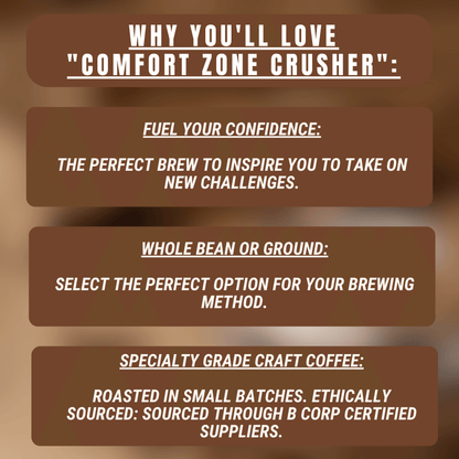 "Comfort Zone Crusher" Premium Coffee - 12oz